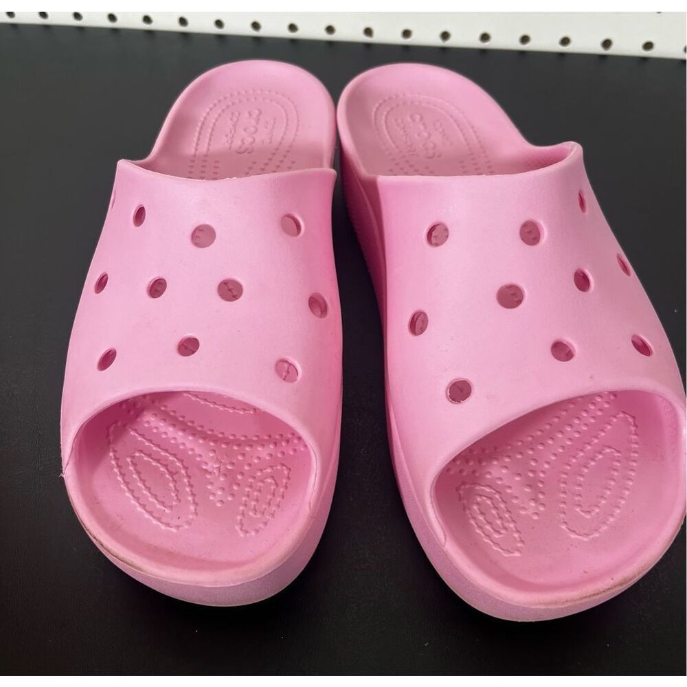 Crocs Platform Slides Size 10 - image 2